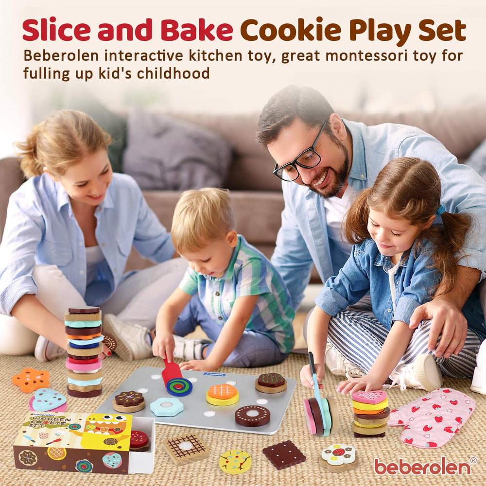 Beberolen wooden play set for toddlers encourages screen-free kitchen imagination