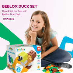 BEBLOX interlocking tiles allow kids to create and connect shapes with satisfying snaps