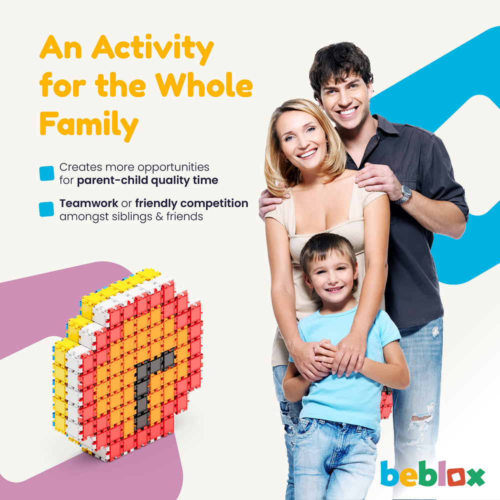 BEBLOX storage case keeps pieces tidy and accessible.
