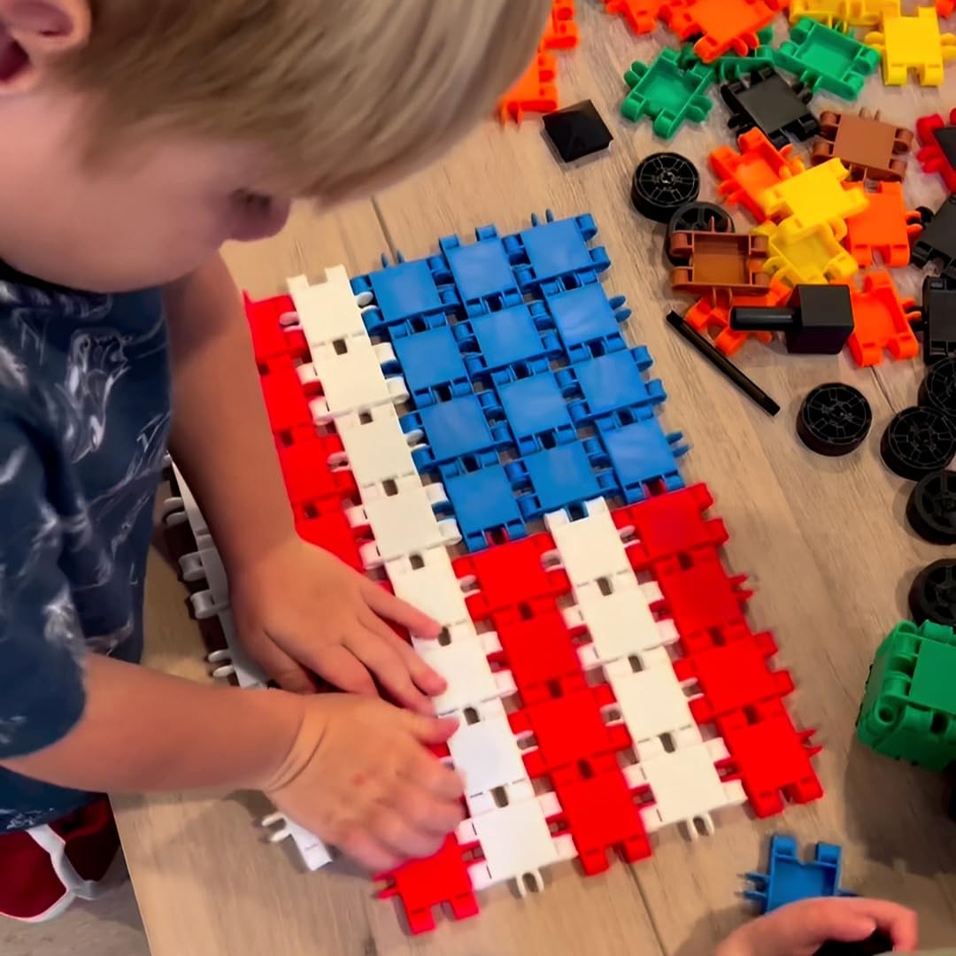 BEBLOX 250-piece set with varied shapes for group play and collaboration.
