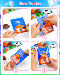 Beboutoye valentines cards 24-pack highlights non-candy classroom gifts