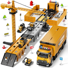 Beby Buty Carrier Truck Race Track image—large transport truck boosts creative construction play.