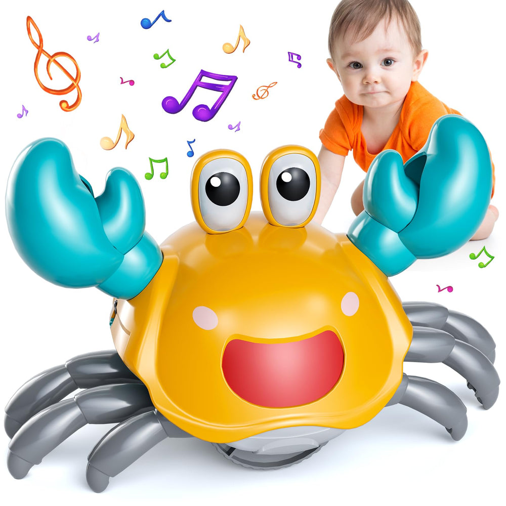 Beby Buty Crawling Crab Toy front view promotes early exploration and engagement.