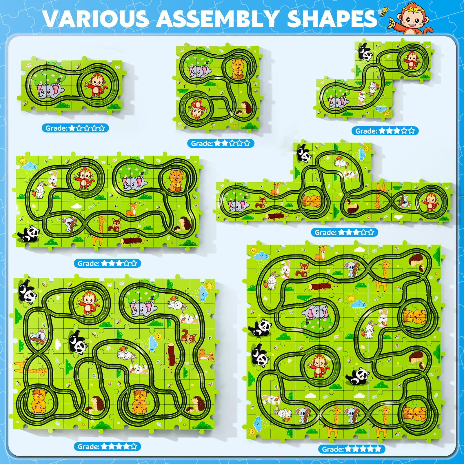 Beby Buty track car toy encourages hands on play and collaboration