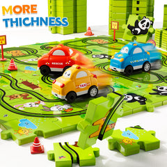 Beby Buty puzzle track set supports storage and portability