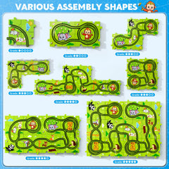 Beby Buty puzzle track car set animal-themed design sparks imagination.
