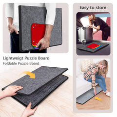 Becko US lightweight portable puzzle mat ready for puzzle on the go
