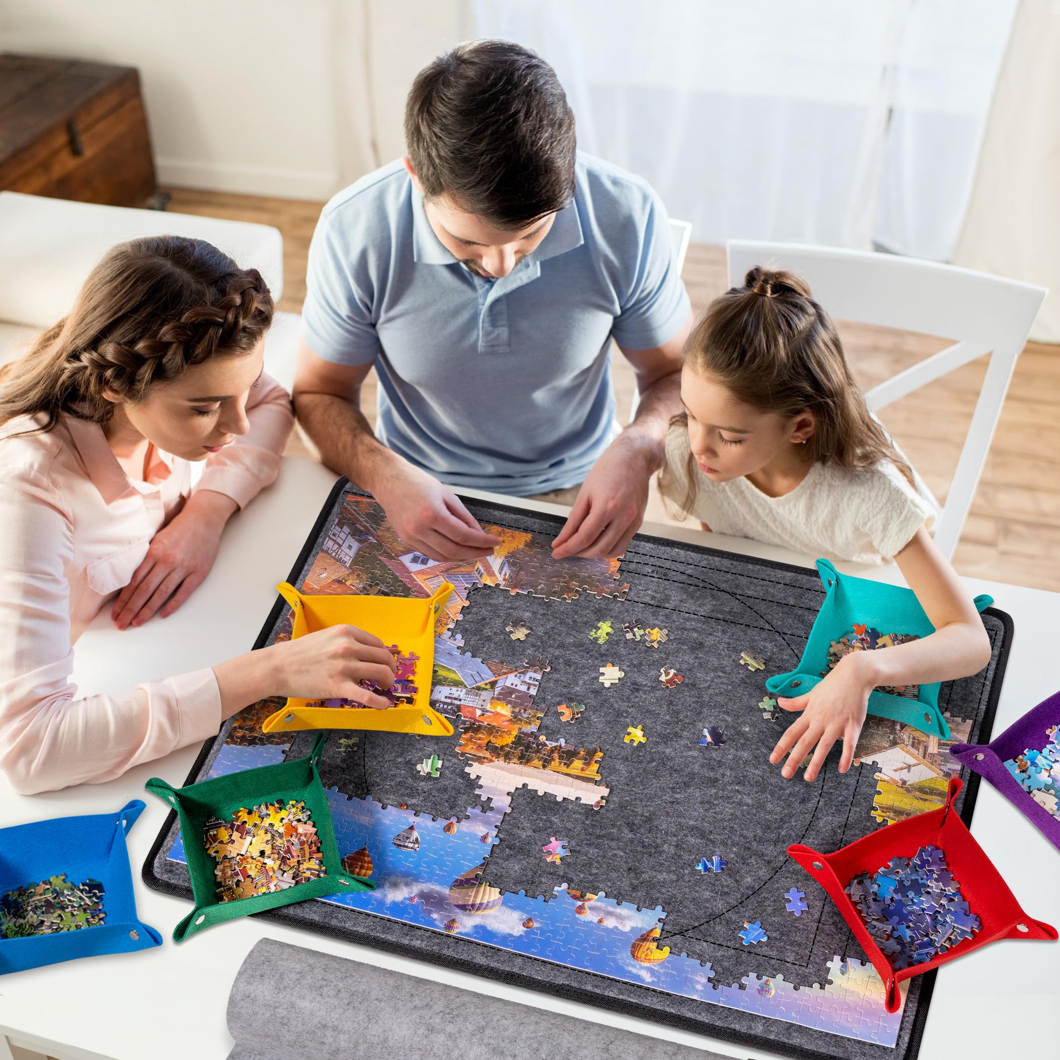Becko US 77x55 cm working area fits standard 1000-piece puzzles
