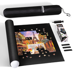 Becko US puzzle mat roll with pump for easy storage between sessions.