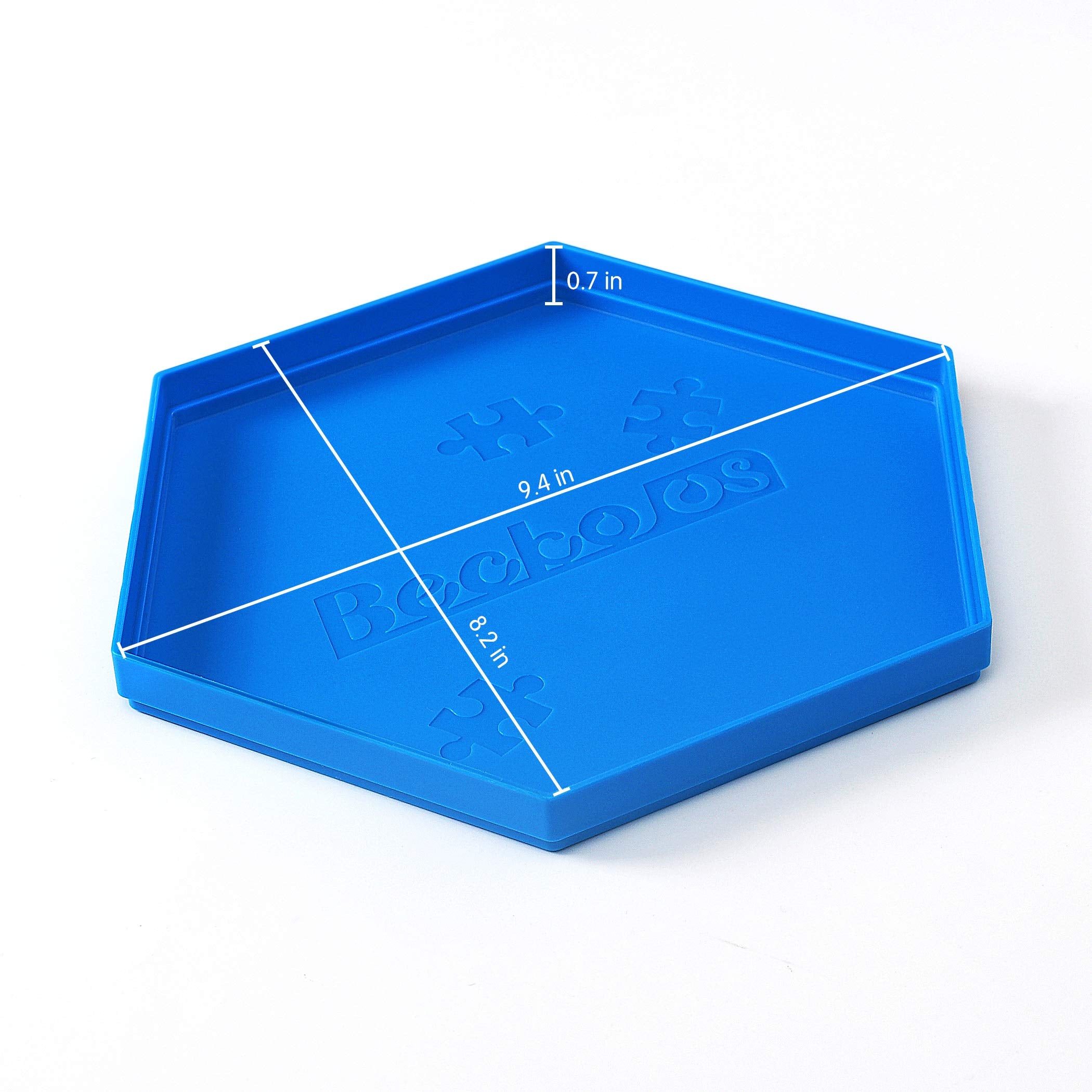 Becko US blue hexagonal puzzle trays for quick piece grouping