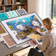 Becko US edge protection and anti-spill border on puzzle board
