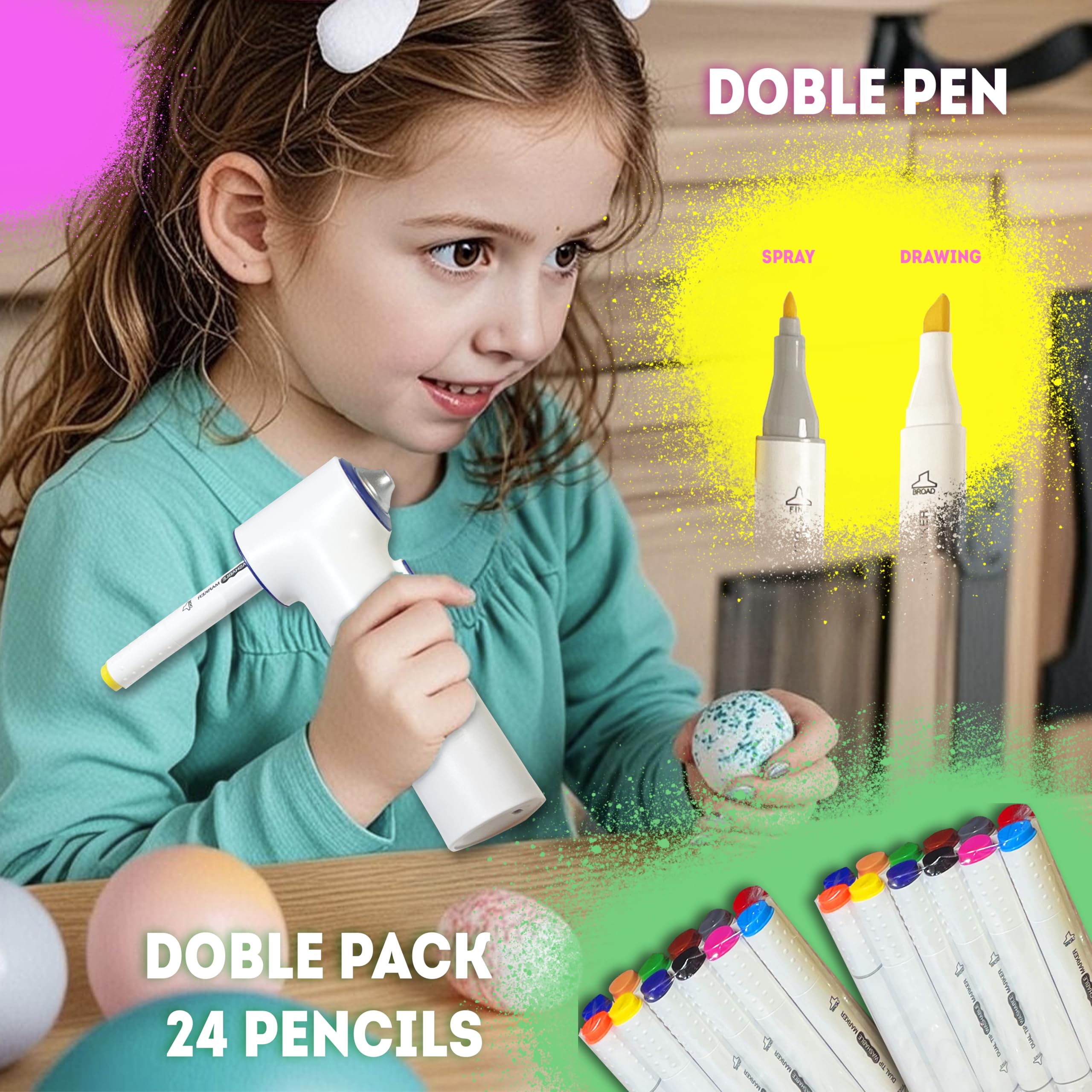 BECUSSITTA 20 reusable stencils help kids create precise airbrushed designs.