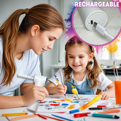 BECUSSITTA 24 washable markers provide vibrant colors for gradual shading and bold patterns.