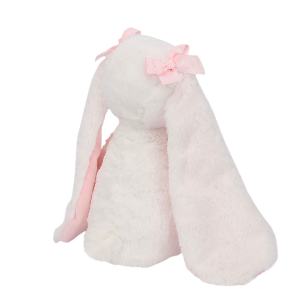 Pink velour inner ears add a plush, inviting touch on Snowflake.