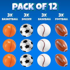 Bedwina 16-inch inflatable baseball beach ball for lawn games and picnics.