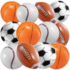 Bedwina 16-inch inflatable basketball beach ball for pool play and summer parties.