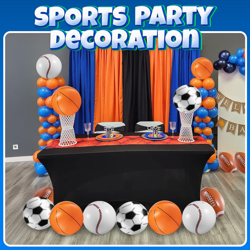Bedwina 16-inch inflatable football beach ball for quick games and celebrations.
