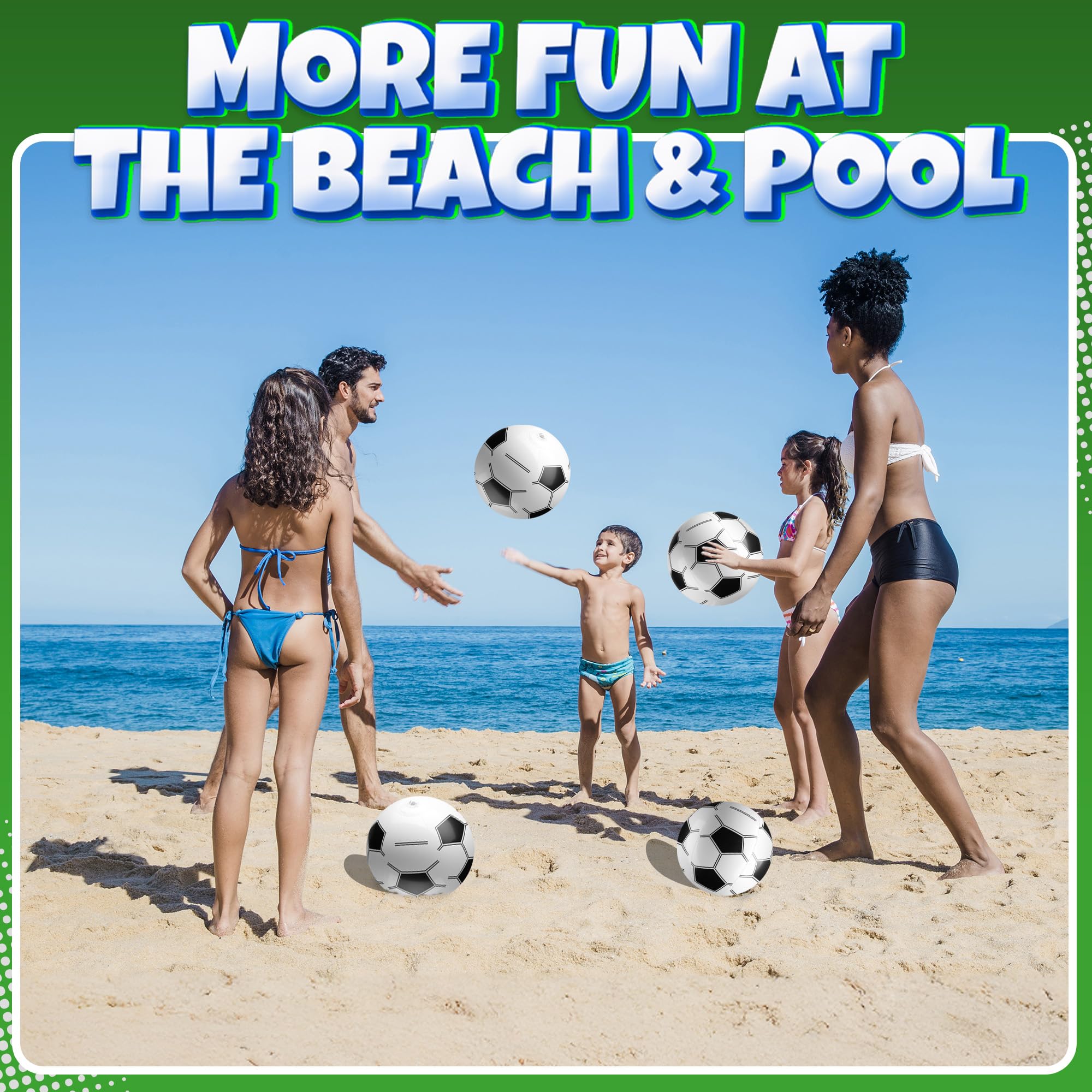 Bedwina inflatable balls designed for hours of air retention and easy storage after play.