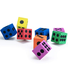 Bedwina foam dice purple, 1.5-inch, colorful learning tool