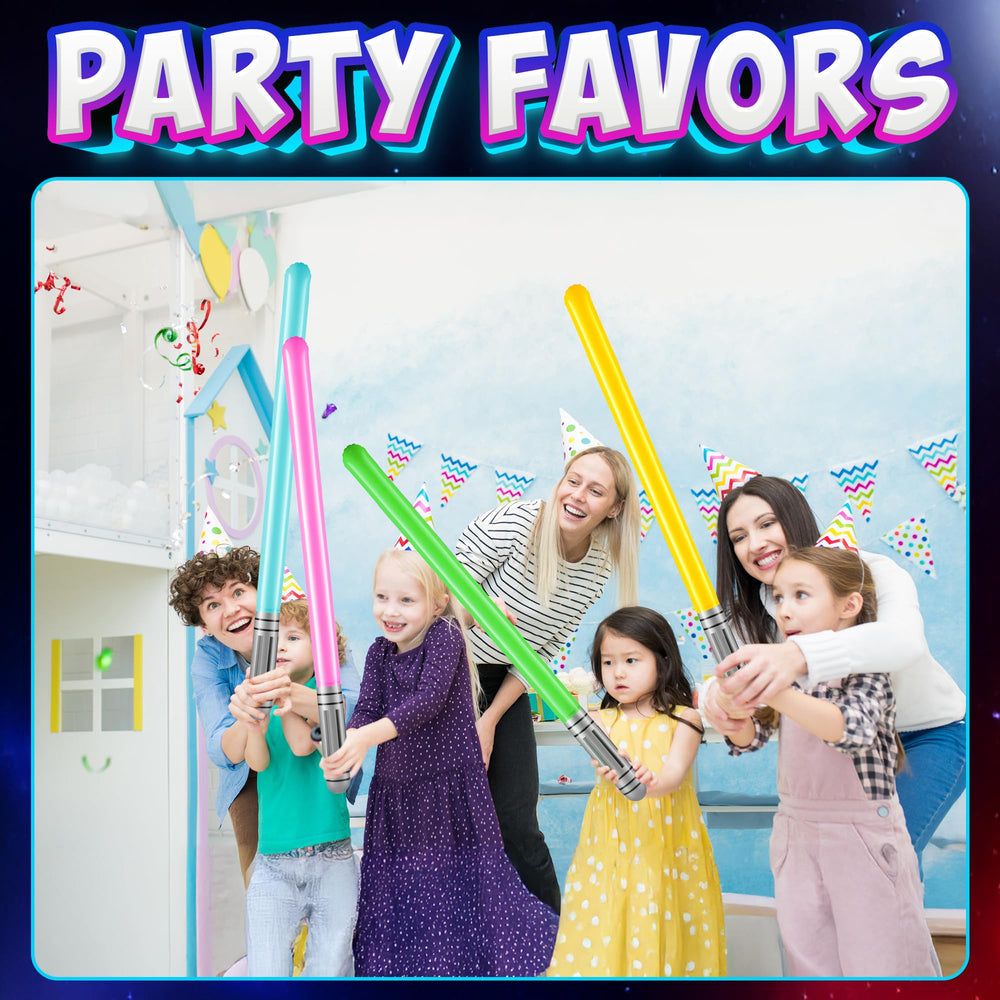 Bedwina light blue neon sabers shine in photos and imaginative space battles.