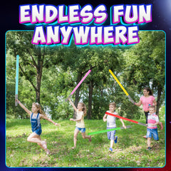 Bedwina green inflatable sabers deliver eye-catching fun for outdoor parties and contests.