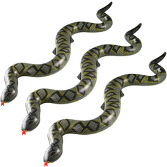 Bedwina inflatable snakes in front view for bold jungle party decor and photo worthy moments