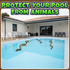 Bedwina inflatable snakes used as Halloween props for kid friendly decor