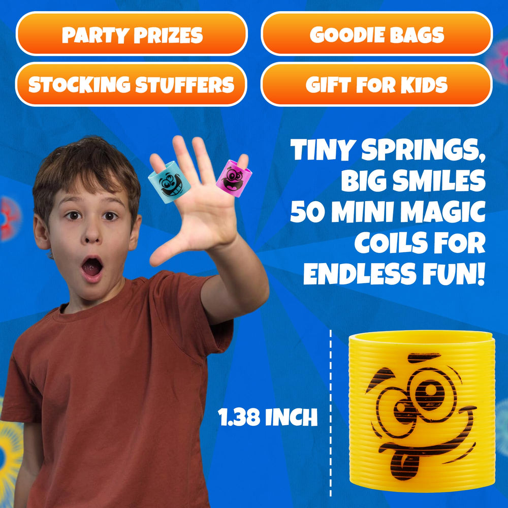 Bedwina blue silly-face springs, classroom reward and fidget option.