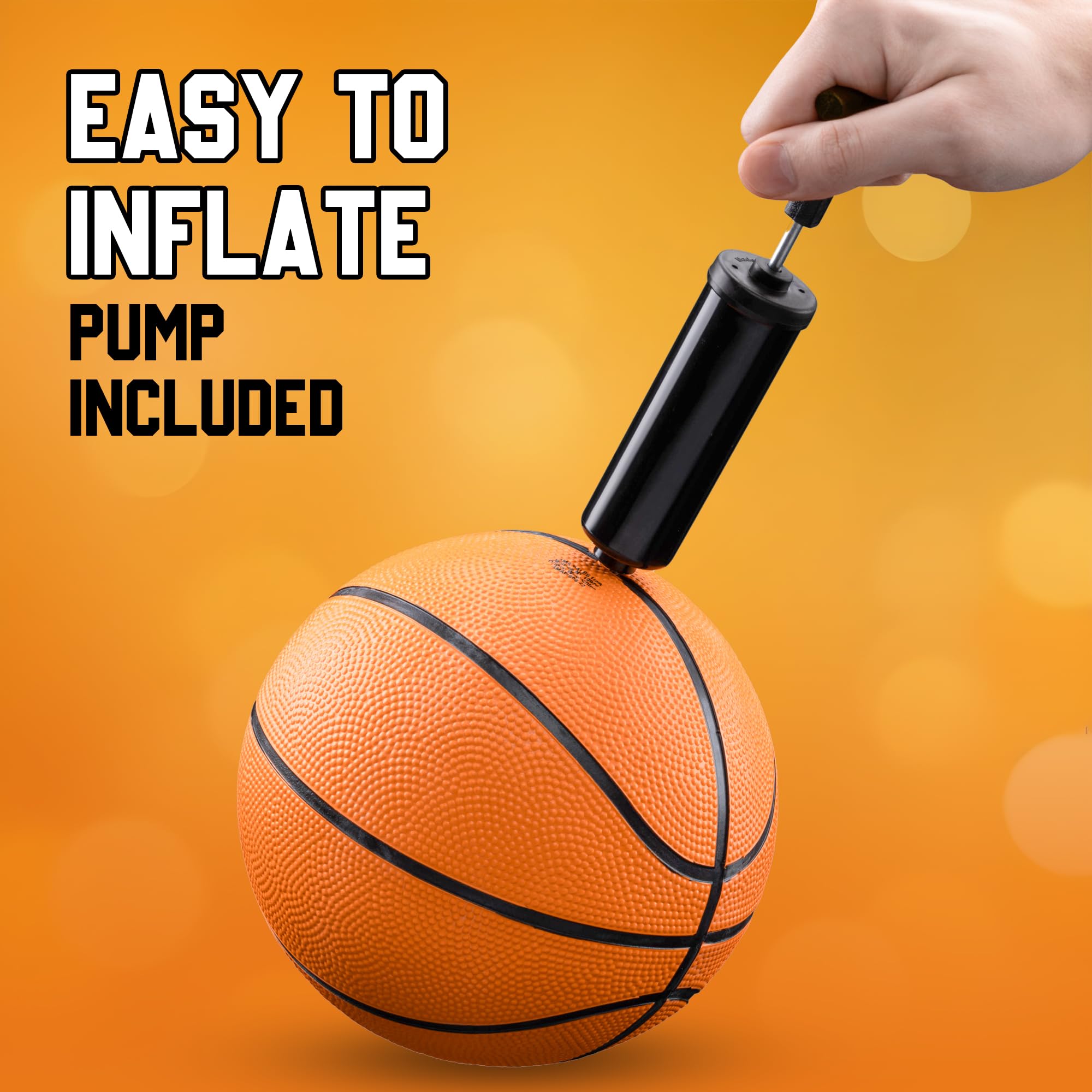 Bedwina mini basketball ideal for indoor and outdoor family games.