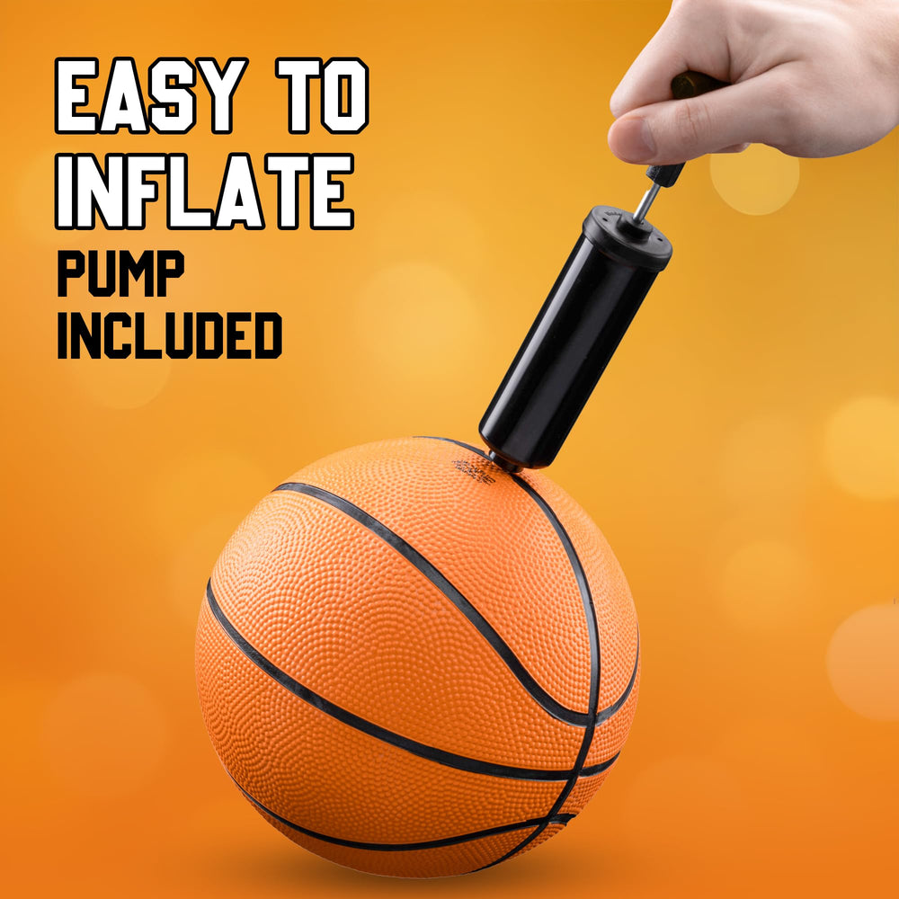 Bedwina mini basketball ideal for indoor and outdoor family games.