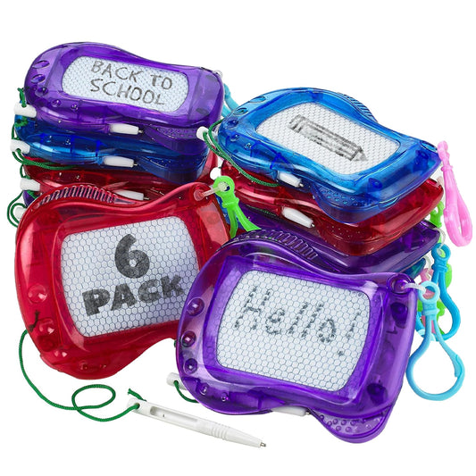 Bedwina mini drawing board pack-6 clipped on a backpack for portable doodling fun.