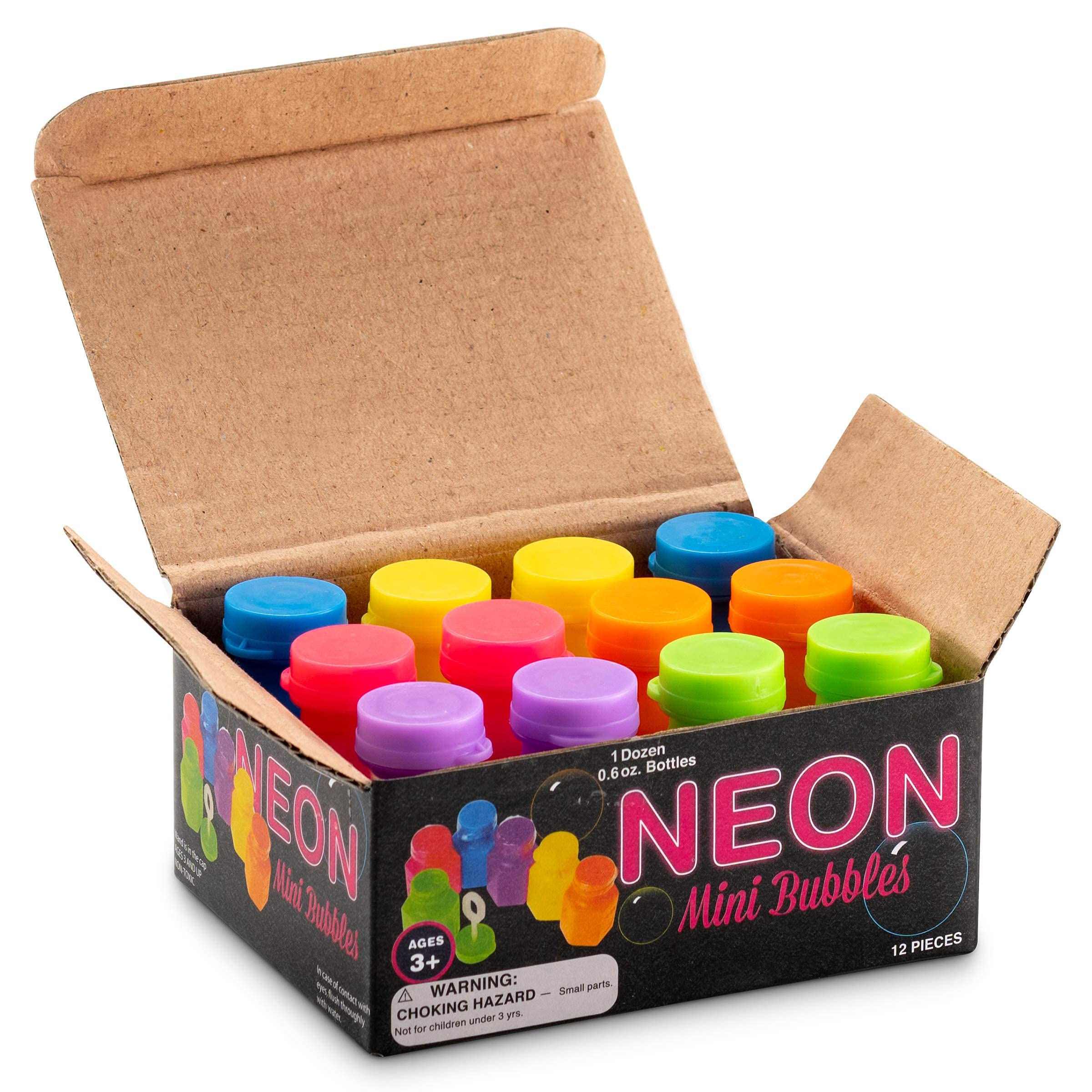 Bedwina mini neon bubbles in assorted colors for outdoor play and sensory exploration.