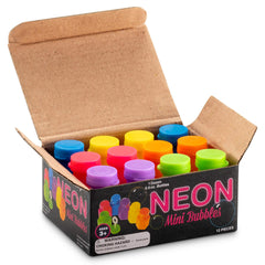 Bedwina mini neon bubbles in assorted colors for outdoor play and sensory exploration.