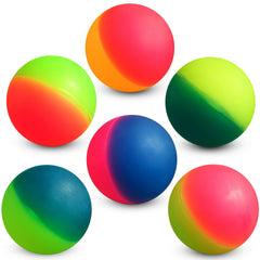 Bedwina bouncy balls suitable for kids and adults, durable and high bounce on multiple surfaces.