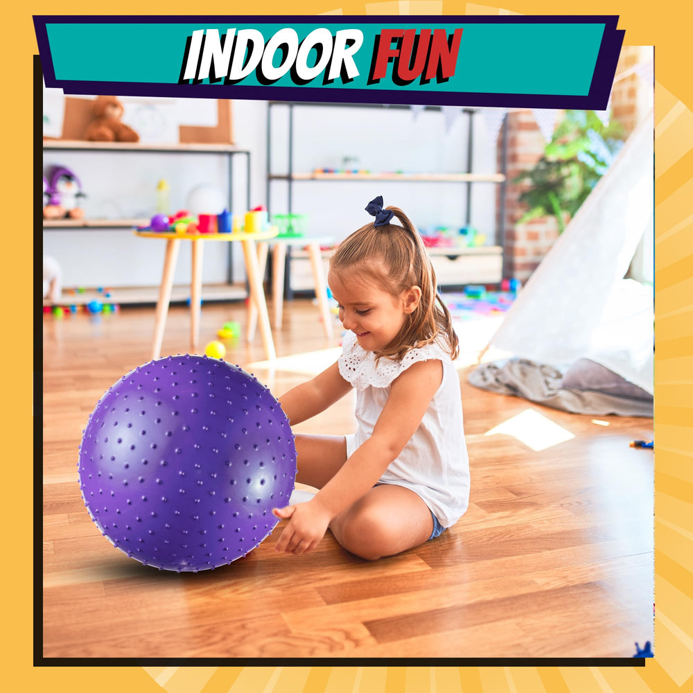 Bedwina five pack giant balls deflated with pump ready for inflation.