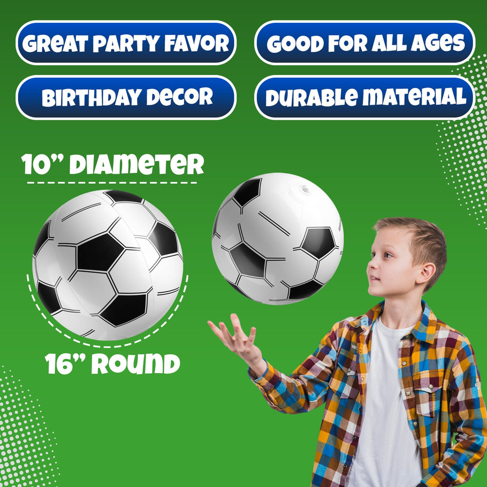 Bedwina party-ready beach balls double as party favors for kids' celebrations.