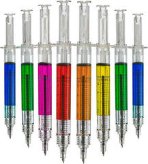 Bedwina syringe pens bulk 24-pack neon colors for classroom fun and gifting.