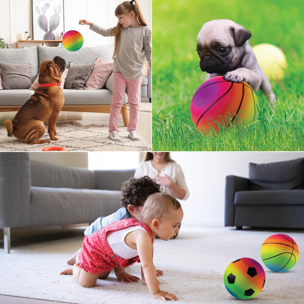 Bedwina toddler soccer ball in bright neon for outdoor visibility.