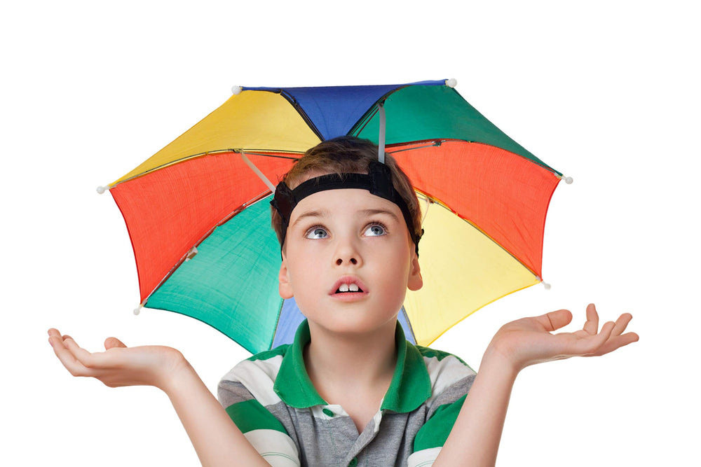 Bedwina umbrella hat ideal for beach or garden use with sun protection.