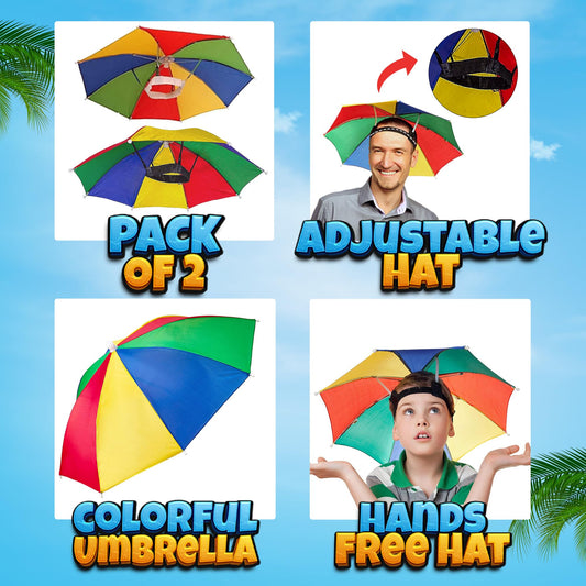 Bedwina umbrella hat hands-free use keeps your hands free for outdoor activities.