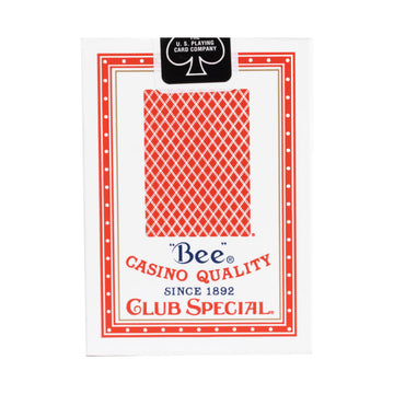 Bee playing cards presented as casino-quality deck in a hand