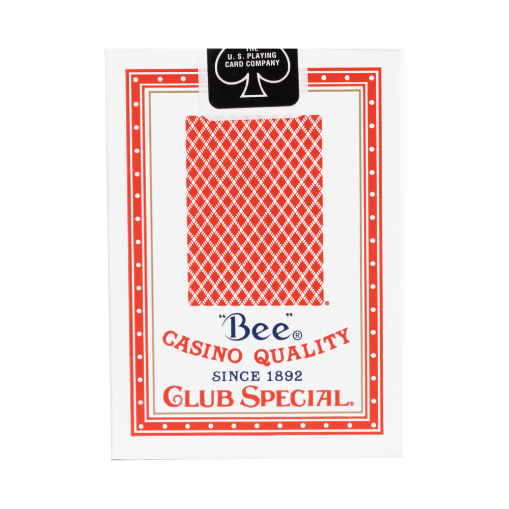 Bee playing cards presented as casino-quality deck in a hand