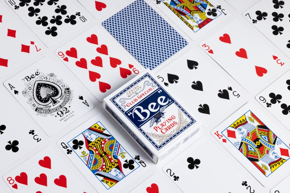 Bee playing cards demonstrating long-lasting shuffle performance