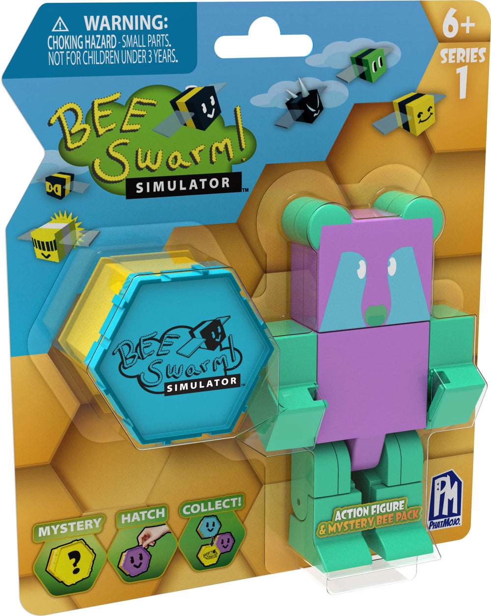 Bee Swarm Simulator honeycomb case with mystery bee and bonuses for collection and decor.