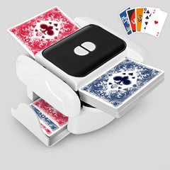 BEE&FLOWER Card Shuffler front view showing quiet operation for game nights.