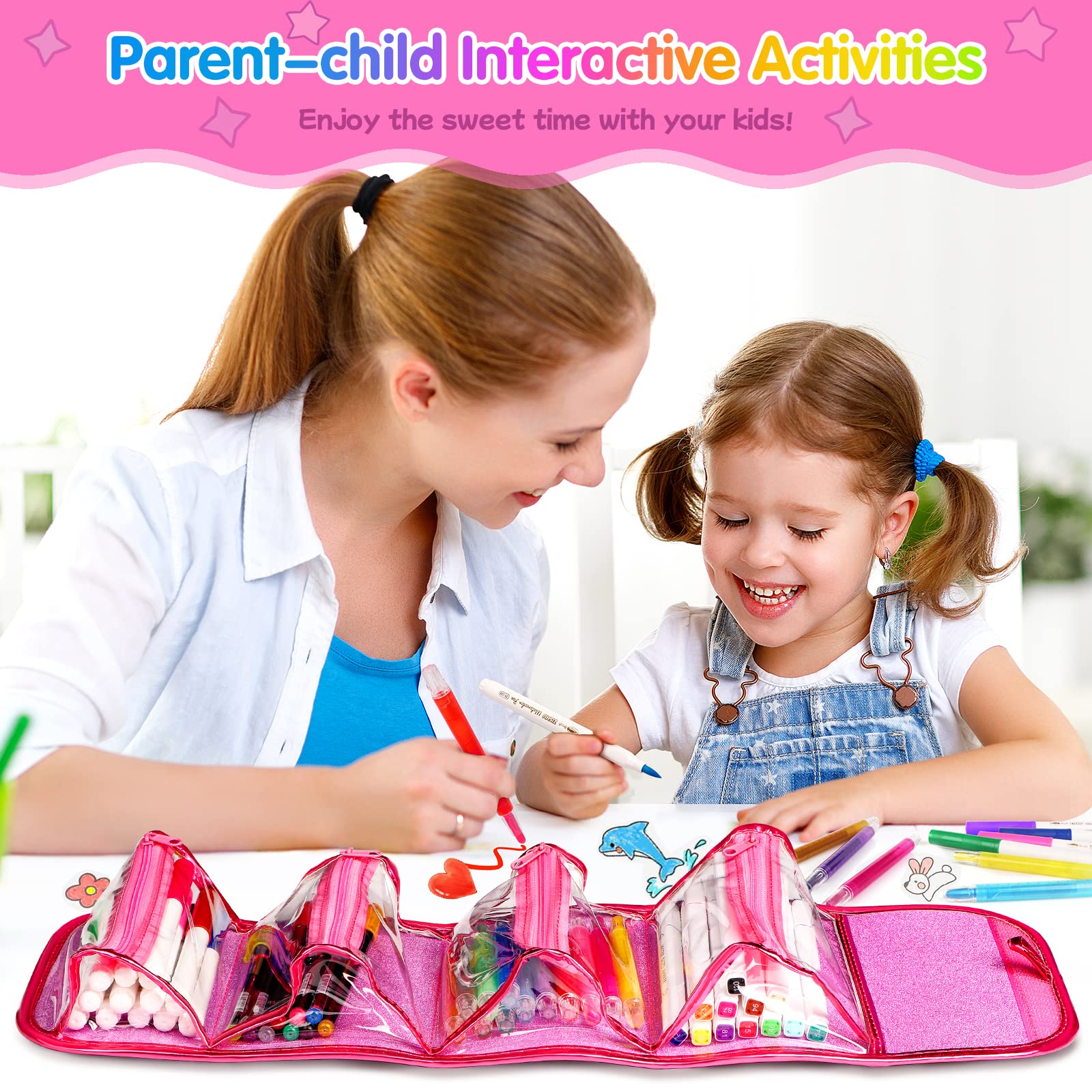 Beefunni fine-tip brush markers provide precise detailing for young artists