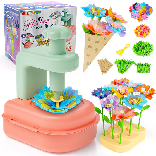 Beefunni Flower Bouquet Craft Kit packaging invites kids to start a hands-on creative project.