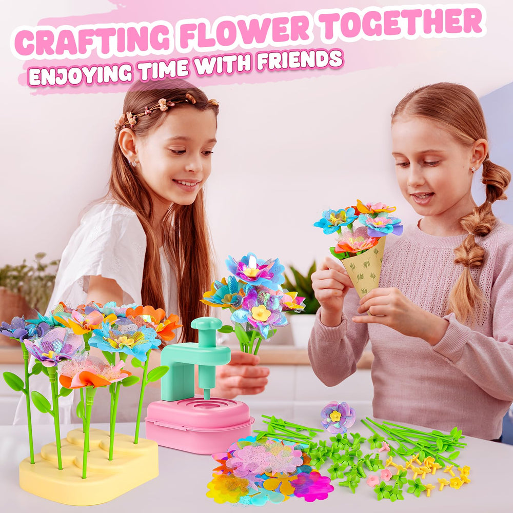 beefunni bouquet assembly tool helps kids build flowers easily