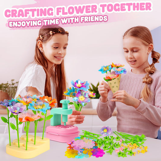 beefunni bouquet assembly tool helps kids build flowers easily