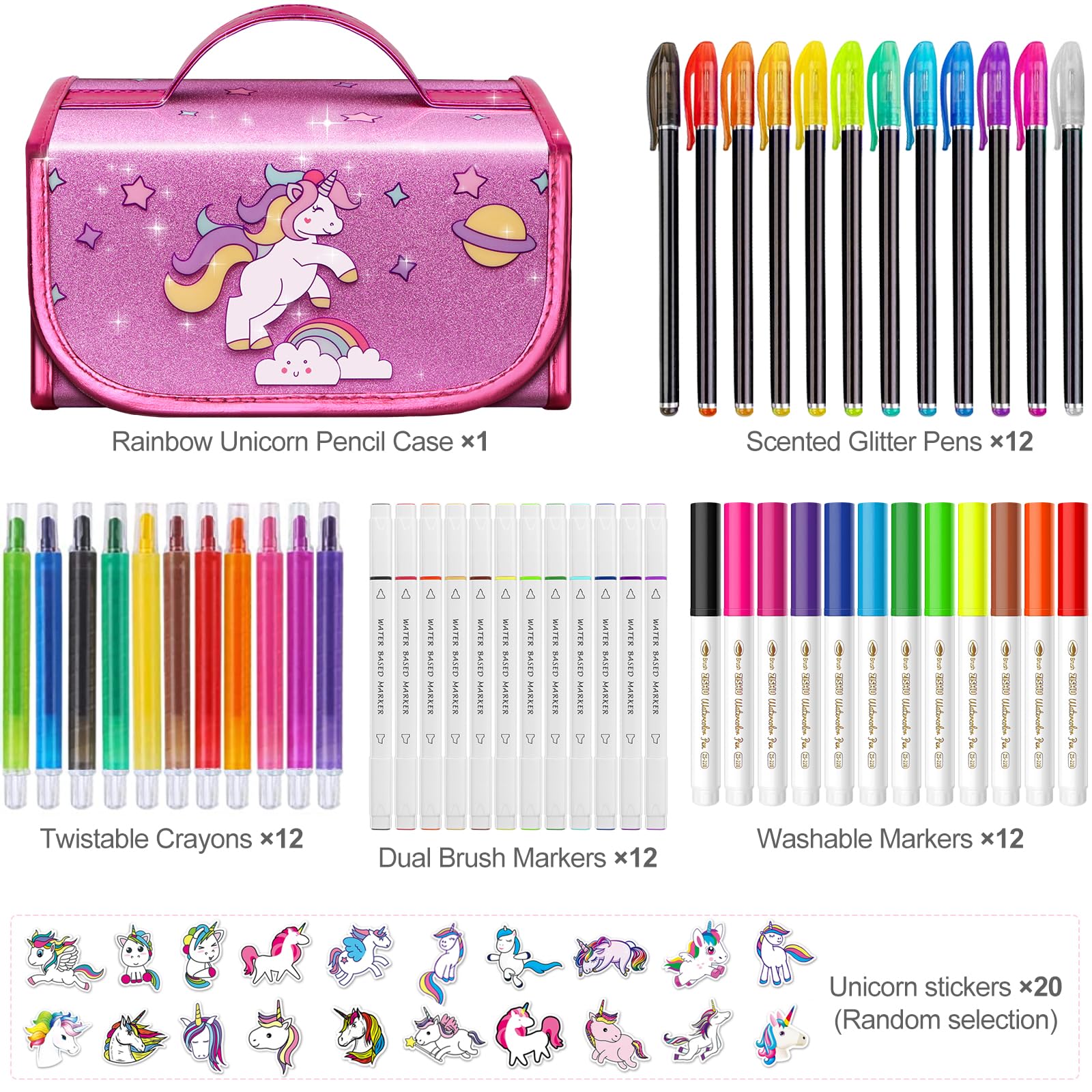Beefunni scented glitter gel pens spark imagination in coloring projects